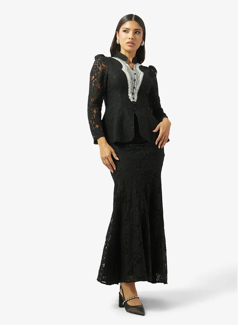 خزانة Lace Top & Skirt Set